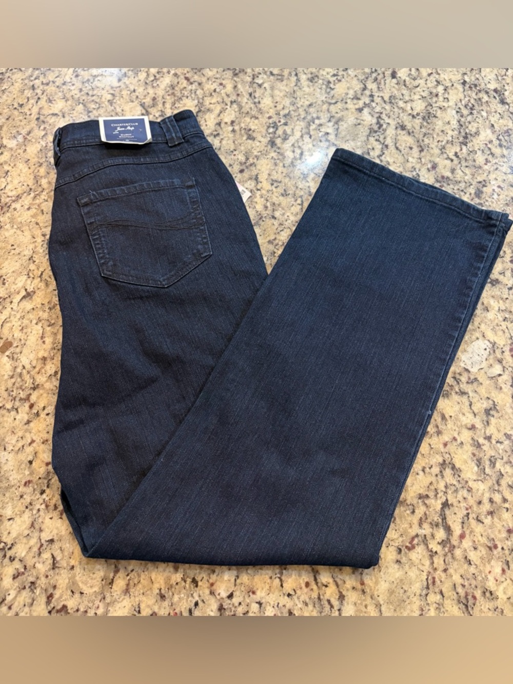 Charter Club Women’s Boot Cut Jeans in Dark Blue Denim